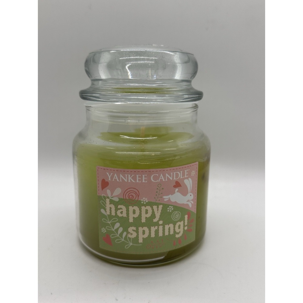Rare Yankee Candle Happy Spring 14.5 oz Glass Jar Single Wick‎ Limited Edition